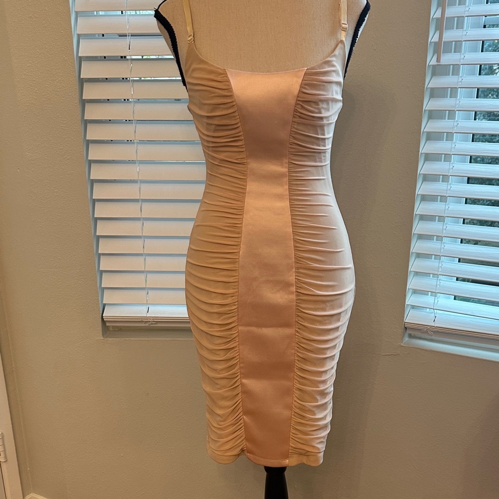 Bebe Gorgeous Ruched Dress